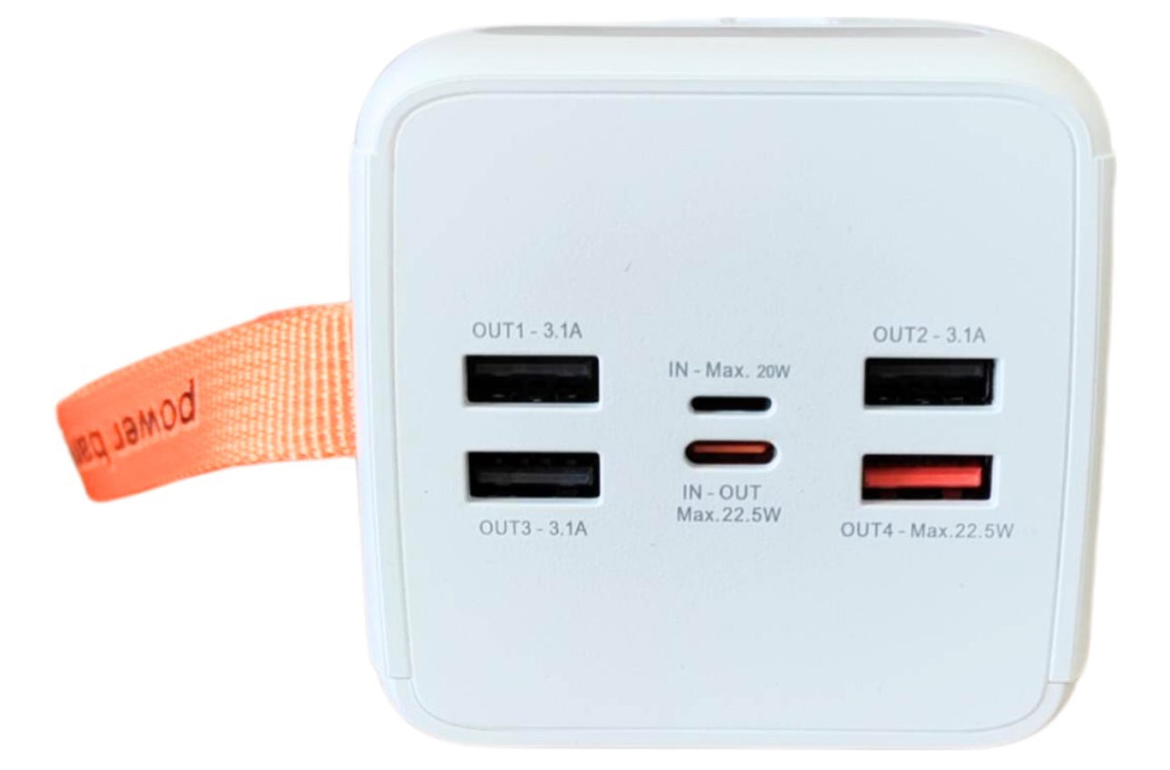 Carregador Portátil Power Bank 50.000mah Universal Externa Branco ou preto