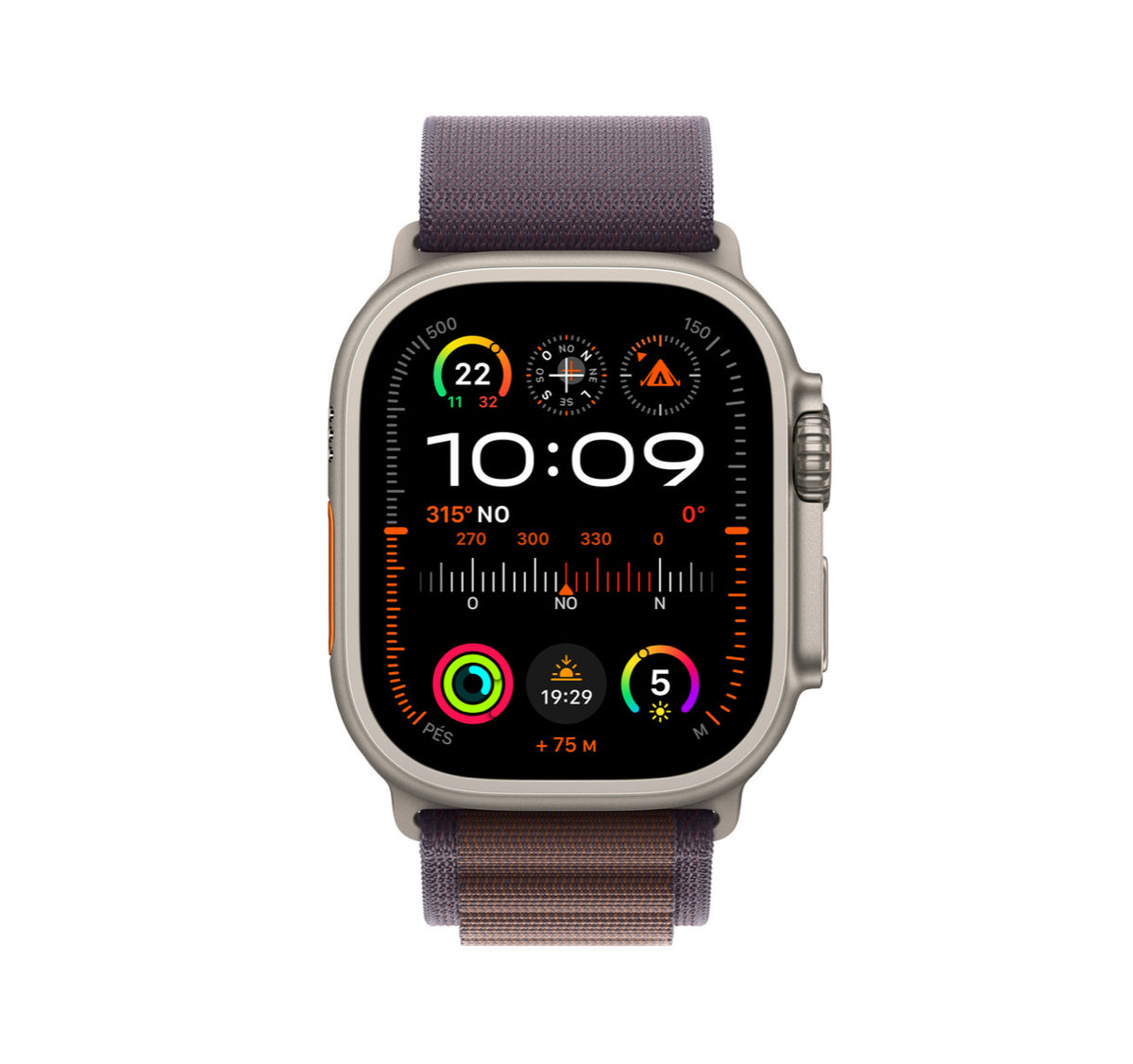 Pulseira loop Alpina índigo para caixa de 49 ao 38 mm