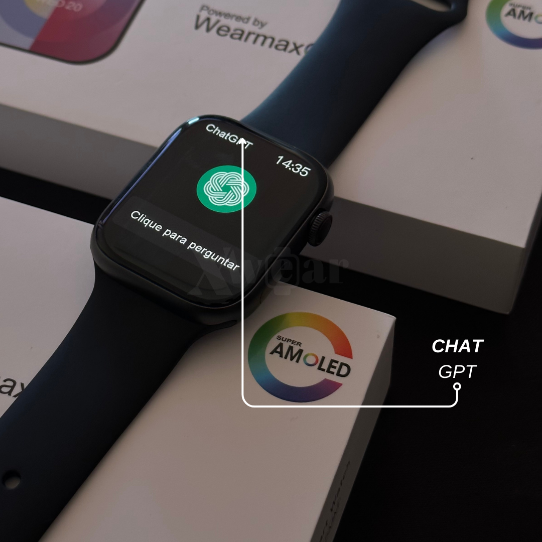 Apple Watch linha premium w99+plus prime 45 mm disponível em 3 cores