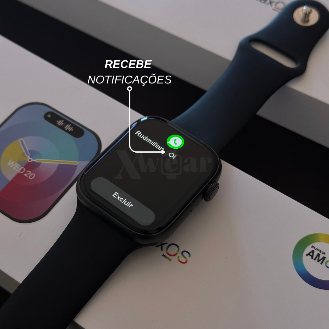 Apple Watch linha premium w99+plus prime 45 mm disponível em 3 cores