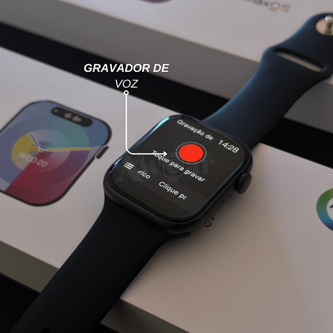 Apple Watch linha premium w99+plus prime 45 mm disponível em 3 cores