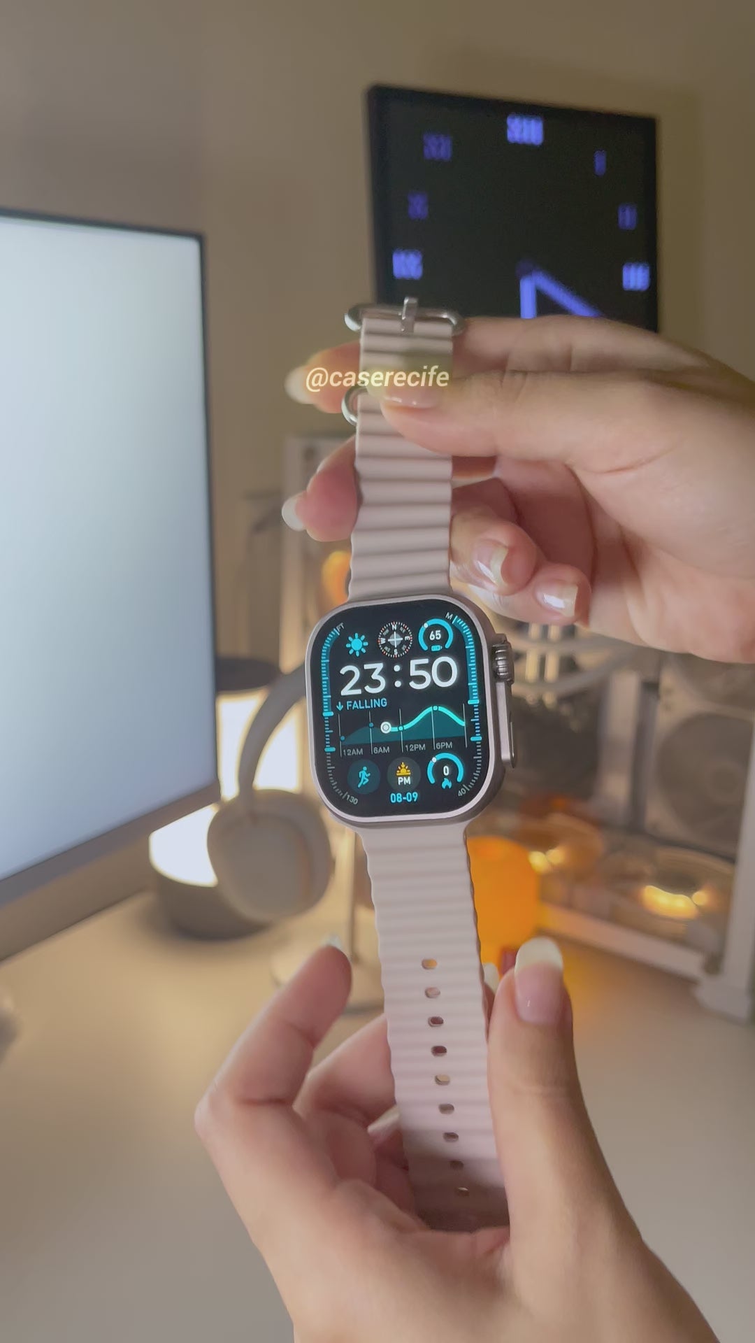 Ultra 4 pro modelo a prova de água com 4 pulseiras capa e película entrega em 40 minutos no Recife